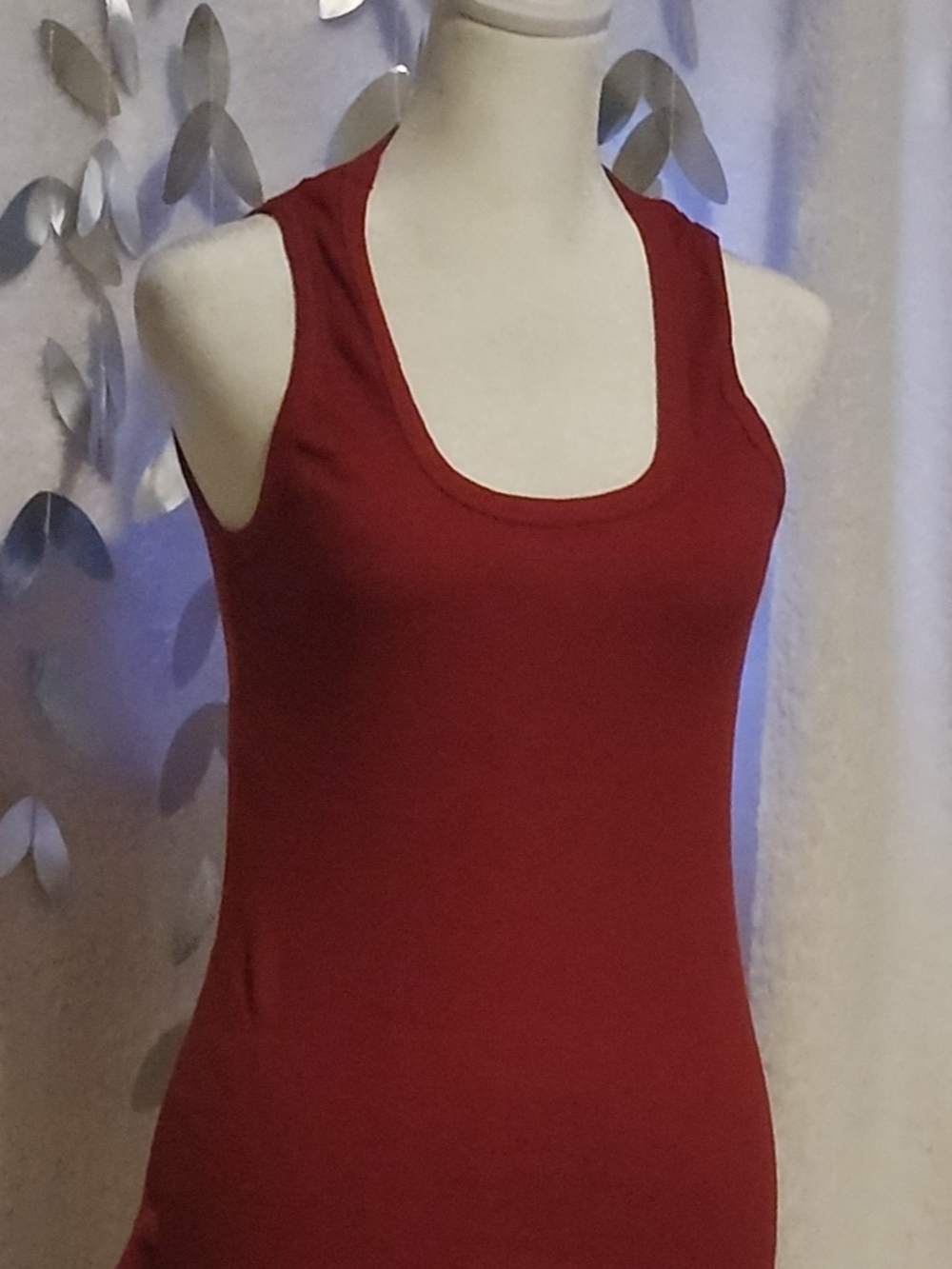 Women's Red Scoop Tank Top — Everyday Essential